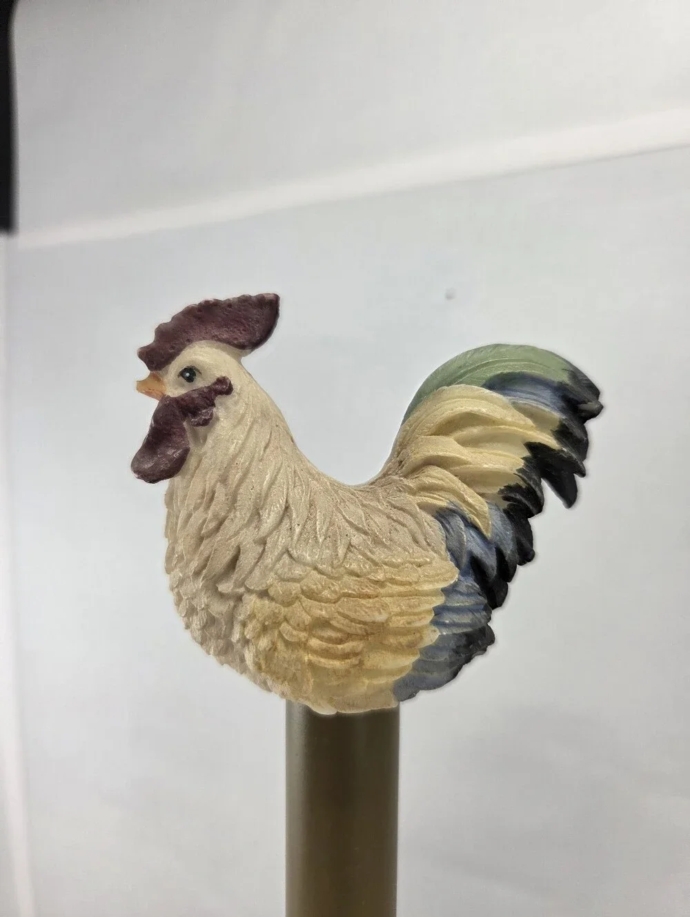Vintage Jay Import Grumpy Rooster Rustic Paper Towel Holder Wood